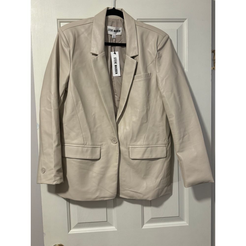 Steve Madden Audrey Jacket Beige Blazer Formal Wear Office‎ Attire M